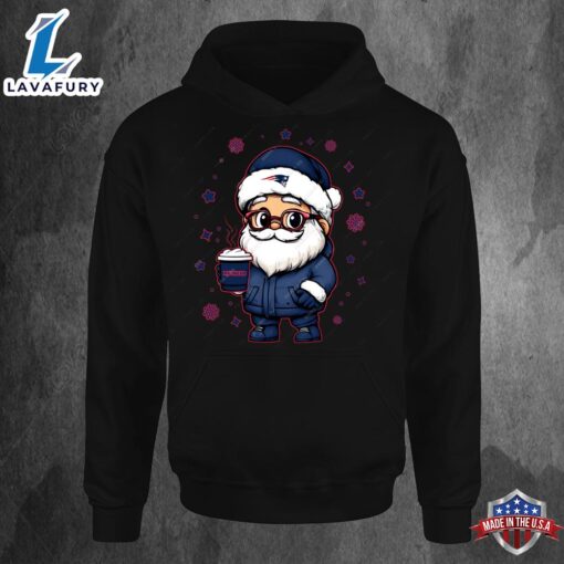 New England Patriots Santa Christmas Football Hoodie