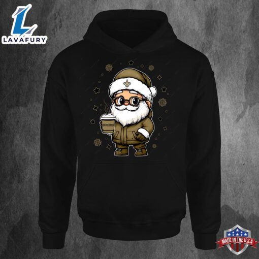 New Orleans Saints Santa Christmas Football Hoodie