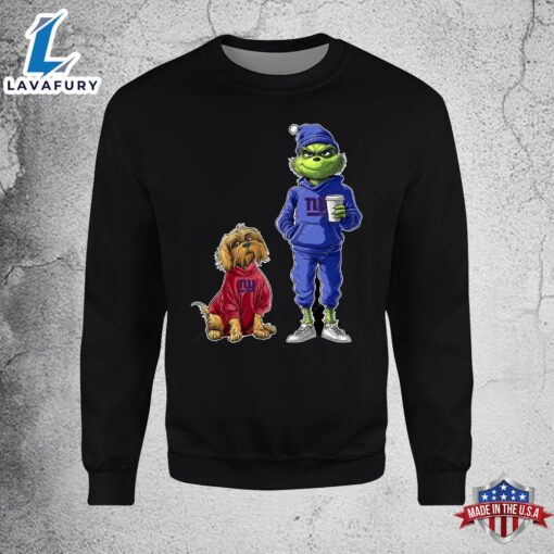 New York Giants Grinch Christmas Football Sweatshirt