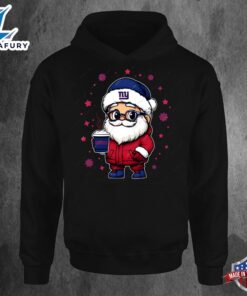 New York Giants Santa Christmas Football Hoodie