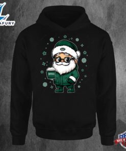 New York Jets Santa Christmas Football Hoodie