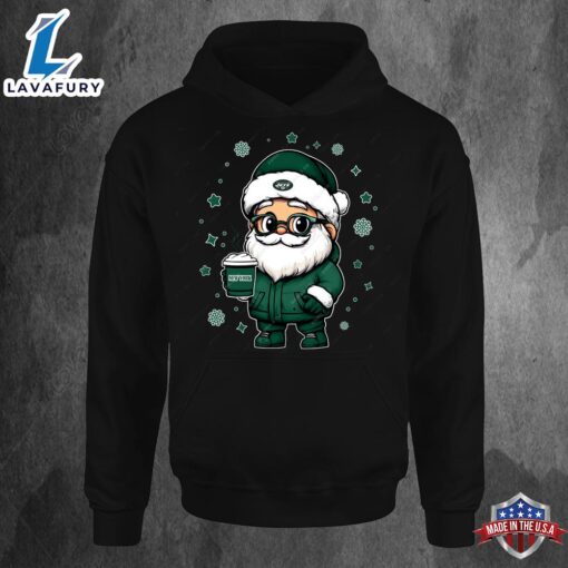 New York Jets Santa Christmas Football Hoodie