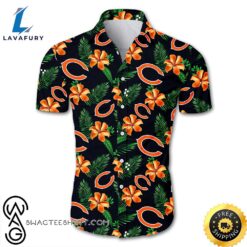 Nfl Chicago Bears Tropical Flower…