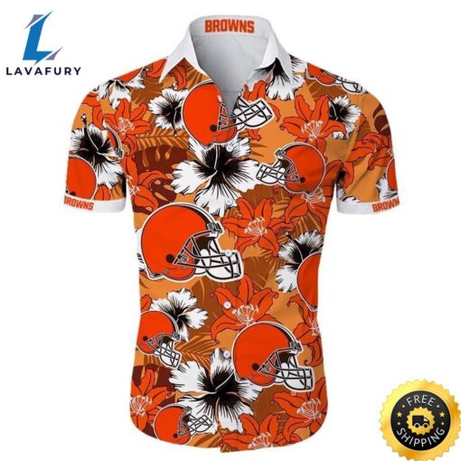 Nfl Cleveland Browns Hawaiian Shirt Summer Button Up