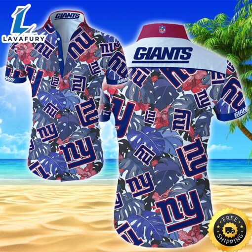 Nfl New York Giants Hawaiian Shirt Summer Button Up