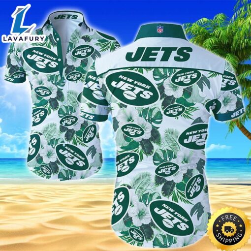 Nfl New York Jets Hawaiian Shirt Summer Button Up