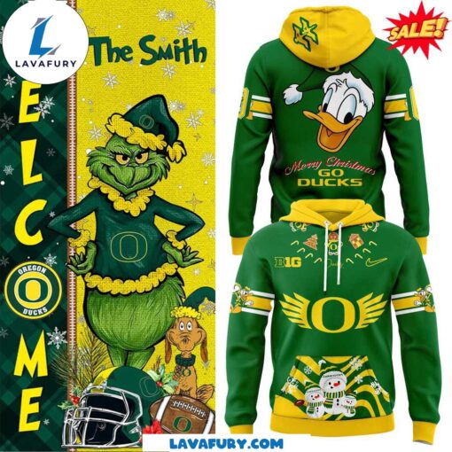 Oregon Ducks Merry Christmas Hoodie