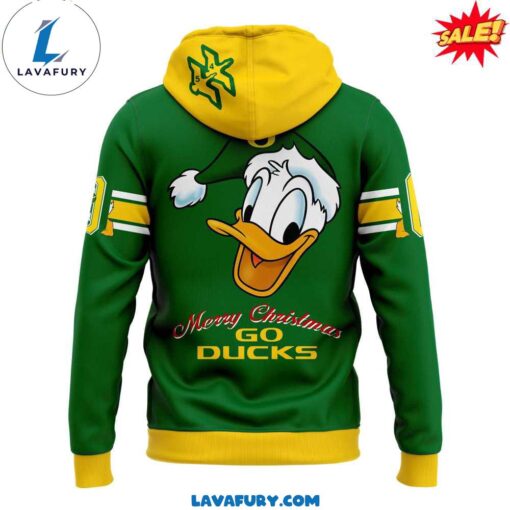 Oregon Ducks Merry Christmas Hoodie