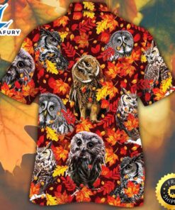 Owl Horse Lovers Autumn Red…