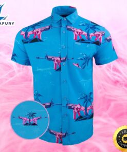 Palm Pink Shotgun Hawaiian Shirt