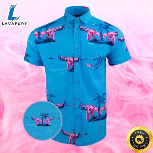 Palm Pink Shotgun Hawaiian Shirt