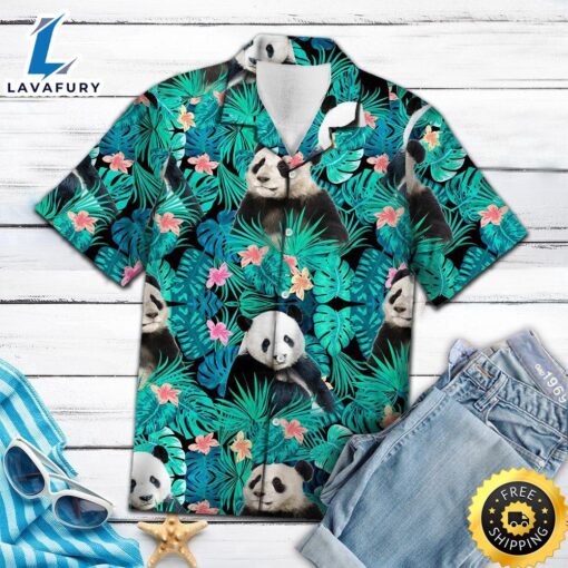 Panda Tropical Hawaiian Shirt