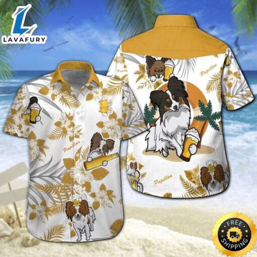 Papillon Beer Hawaiian Shirt Summer Button Up