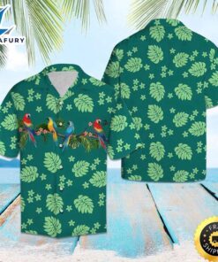 Parrot Forest Hawaiian Shirt Summer…