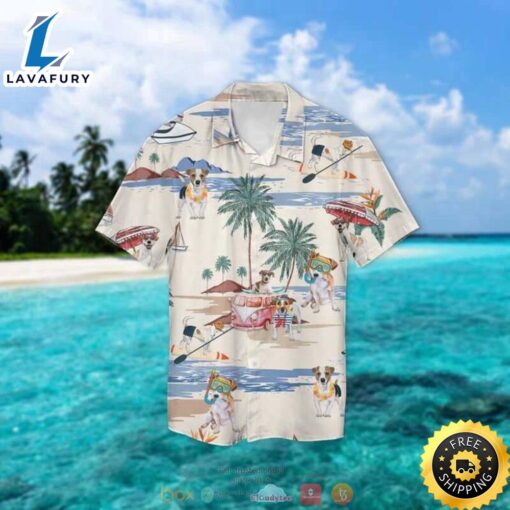 Parson Russell Terrier Summer Beach Hawaiian Shirt