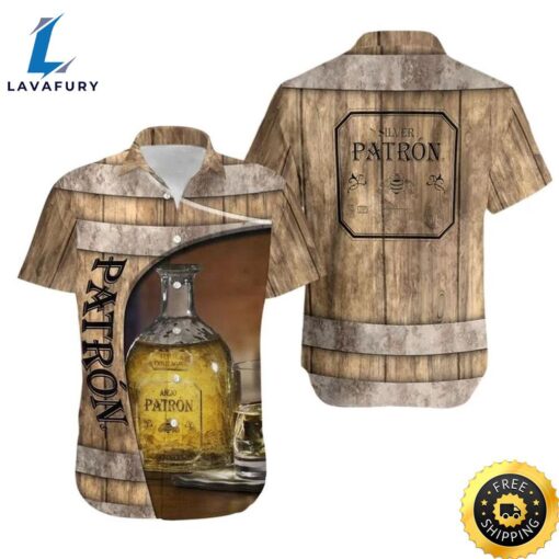 PatrÂ¢n Tequila Barrel Hawaiian Shirt