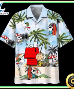 Peanuts Snoopy Summer Time Hawaiian…