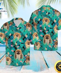 Pekingese Tropical Hawaiian Shirt Summer…