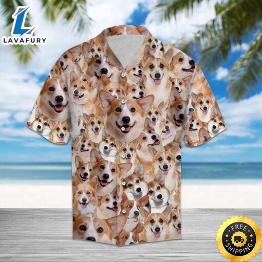 Pembroke Welsh Corgi Hawaiian Shirt Summer Button Up