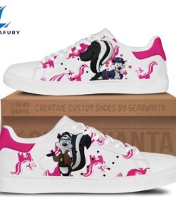 Pepe Le Pew Cartoon Stan Smith Shoes For Kid