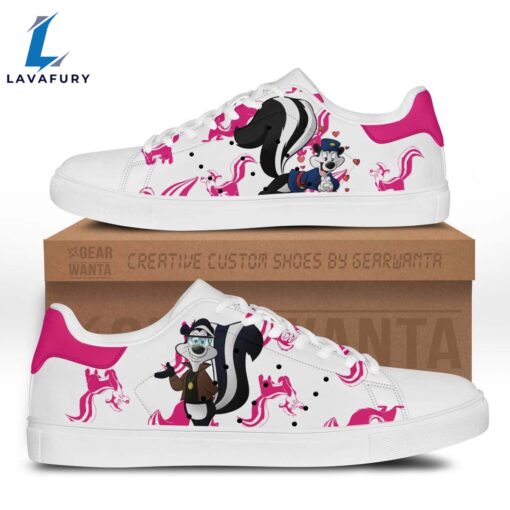 Pepe Le Pew Cartoon Stan Smith Shoes For Kid