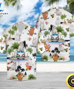 Persian Cat Vacation Hawaiian Shirt…