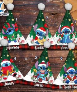 Personalize Cute Stitch Christmas Santa…