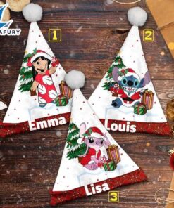 Personalize Lilo Stitch Christmas Santa…