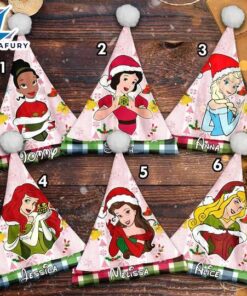 Personalize Princess Characters Christmas Santa…