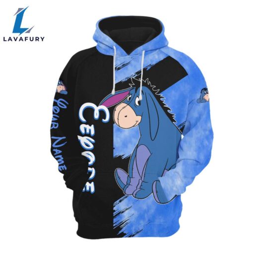 Personalized Cartoon Character Eeyore Hoodie And Leggings Set