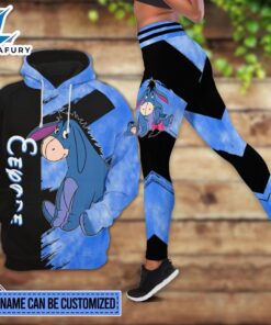 Personalized Cartoon Character Eeyore Hoodie And Leggings Set