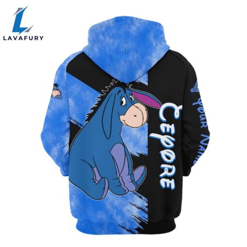 Personalized Cartoon Character Eeyore Hoodie And Leggings Set