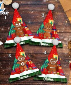 Personalized Characters Gingerbread Christmas Santa…