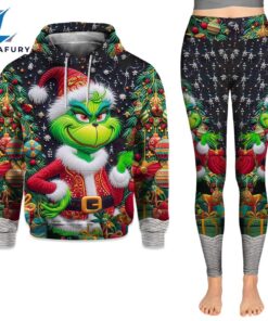 Personalized Grinch Christmas Hoodie and…