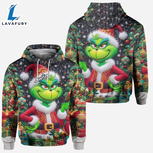 Personalized Grinch Christmas Hoodie and Leggings