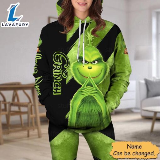 Personalized Grinch Lover Hoodie and Leggings