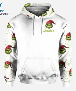 Personalized GrinchChristmas Hoodie and Leggings