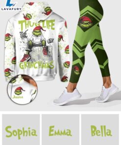 Personalized GrinchChristmas Hoodie and Leggings