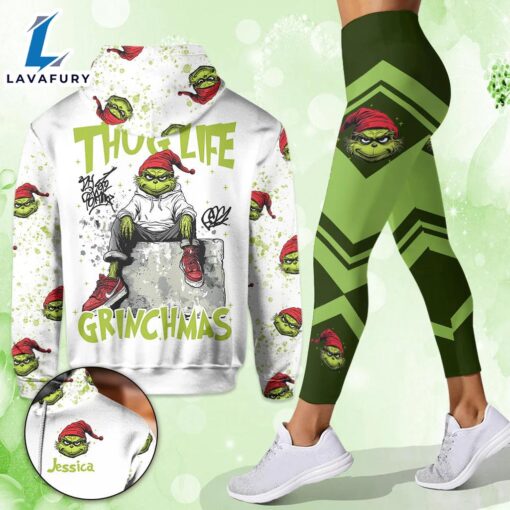 Personalized GrinchChristmas Hoodie and Leggings