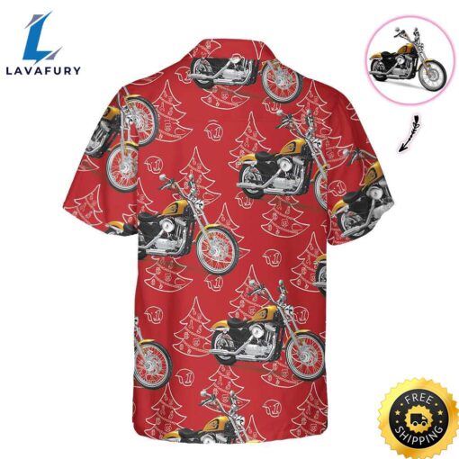 Personalized Motorcycle Christmas Custom Hawaiian Shirt