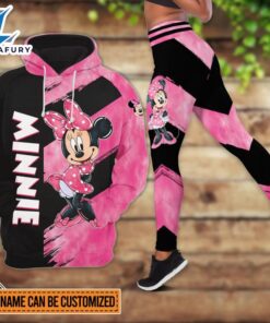 Personalized Name Minnie Pattern Hoodie…