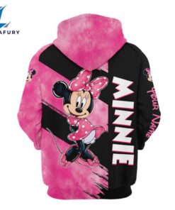 Personalized Name Minnie Pattern Hoodie And Leggings Set