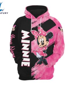 Personalized Name Minnie Pattern Hoodie And Leggings Set