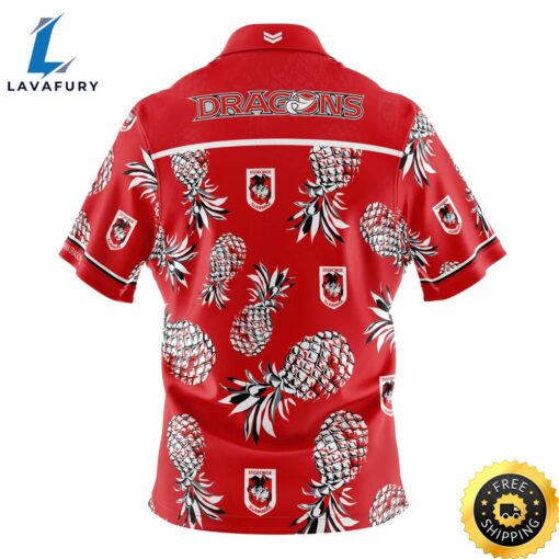 Personalized St. George Illawarra Dragons Pineapple Hawaiian Shirt