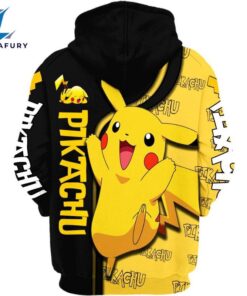 Pikachu Design Hoodie And Leggings Set