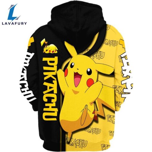 Pikachu Design Hoodie And Leggings Set