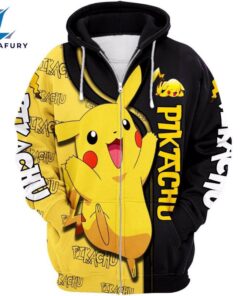 Pikachu Design Hoodie And Leggings Set