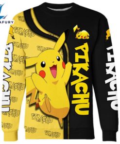 Pikachu Design Hoodie And Leggings Set