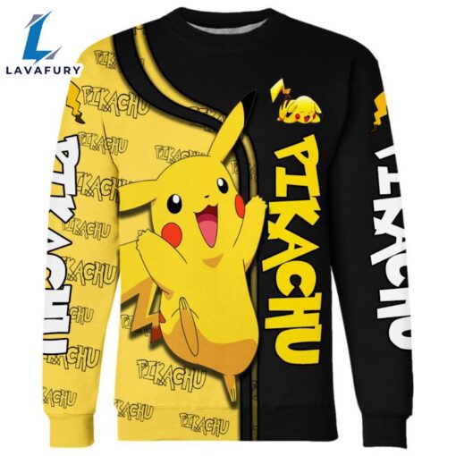 Pikachu Design Hoodie And Leggings Set