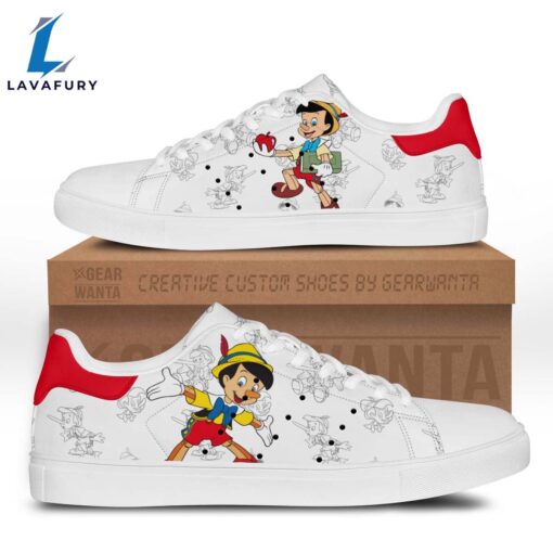 Pinocchio Cartoon Stan Smith Shoes For Kid